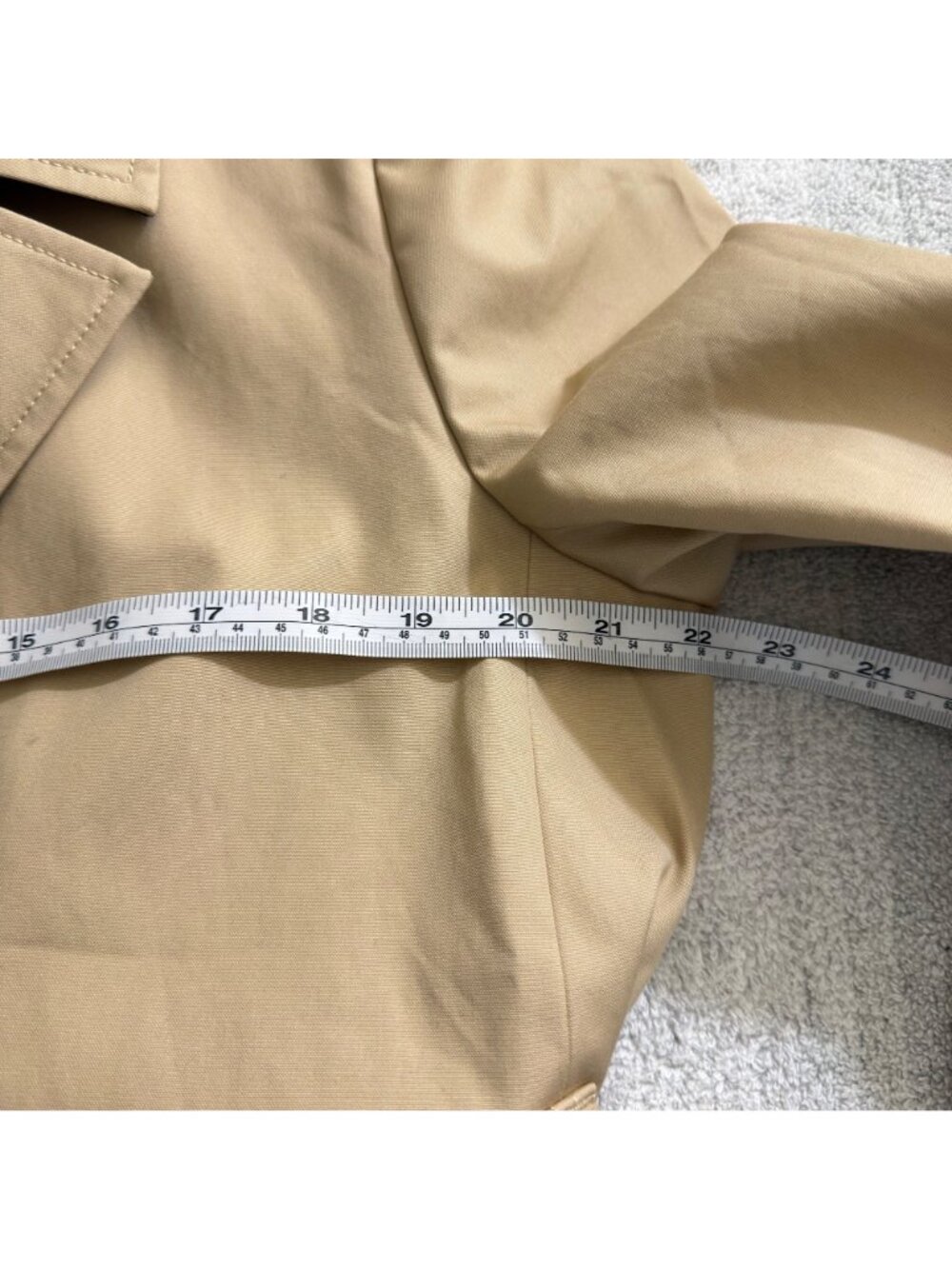 NWT J.Crew Icon Trench Coat Vintage Khaki Double Breasted Belted Size 14 - Picture 13 of 15